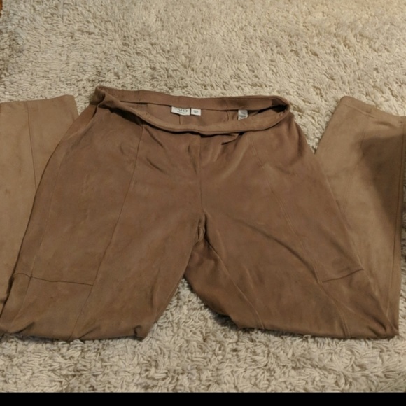 Tan suede leggings 14/16 cato's - Picture 1 of 4